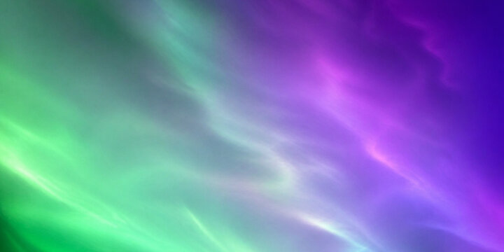 Aurora Green Purple Soft Glow Ethereal Abstract Gradient Background