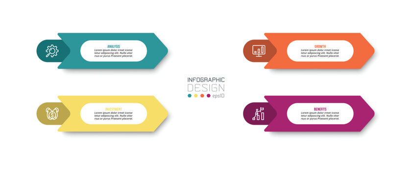 Infographic template business concept with diagram.