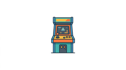 Retro Arcade Game Machine Entertainment Classic Nostalgia. © Azkal
