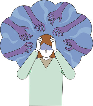 嫌な思い出に苦しむ女性