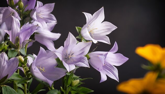 a flowering plant of a bearded bellflower campanula barbata
