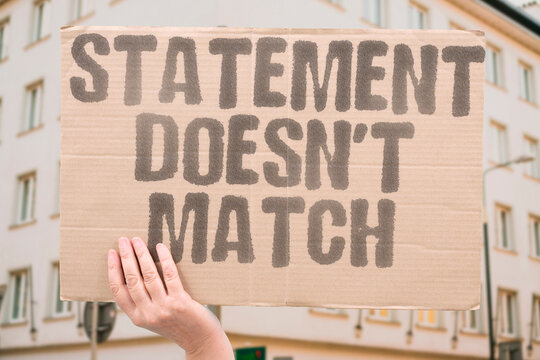 "Statement Doesn't Match" Public comments are inconsistent. STATEMENT.DOESN'T.MATCH.INCONSISTENT.COMMENT.