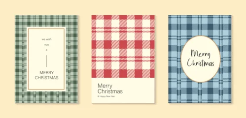 Christmas and Happy holiday greeting card vector set. Elegant wallpaper with geometric Christmas elements and pattern . Holidays design illustration for cover, print, poster, Happy New Year, ads. © babeer