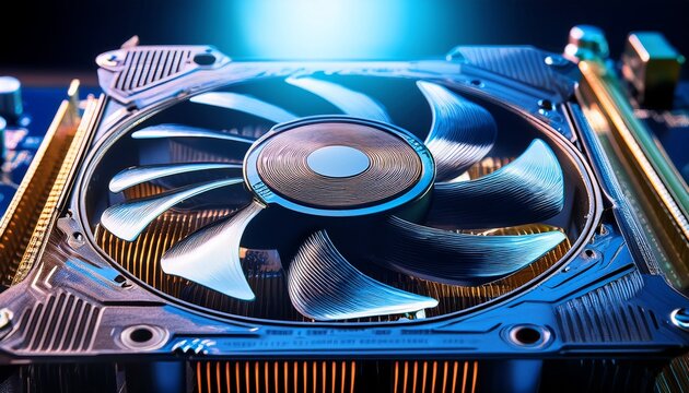 gpus in liquid elegance a macro vision of cooling technology and light