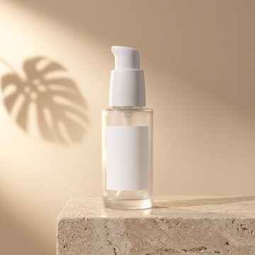 Luxury beauty serum packaging mockup
