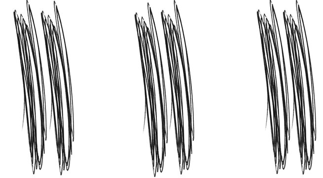  Wavy vertical scribble brushes &ndash; hand-drawn sketchy line bundle brush pack for Adobe Illustrator & Procreate