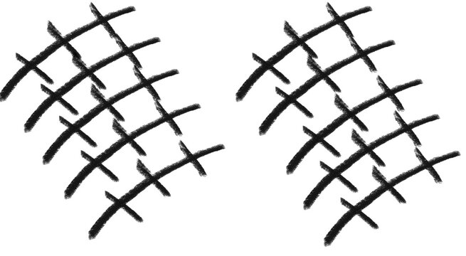 Crosshatch mesh scribble brushes &ndash; hand-drawn grid pattern brush pack for Adobe Illustrator & Procreate