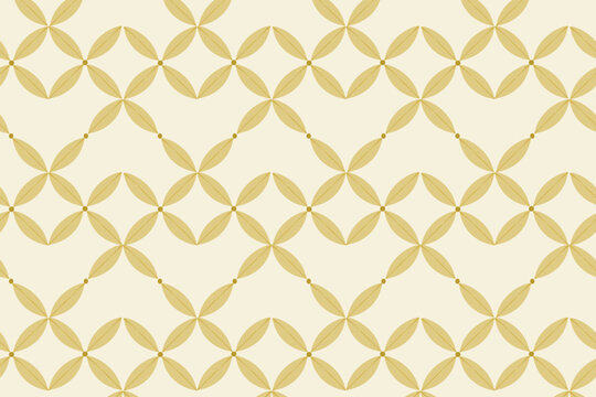 A minimalist cream pattern of interlocking ogee loops in a subtle line-based design, well suited for wallpaper, linens, and elegant packaging.