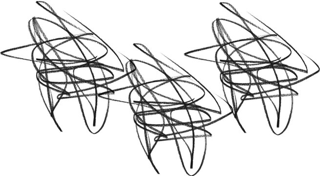 Chaotic nest scribble brushes &ndash; tangled abstract line doodle brush pack for Adobe Illustrator & Procreate