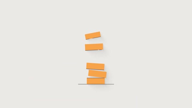 Animated Growing Stack of Gold Coins Wealth Banking Investment Metric 2D Motion Graphics Loop for Financial Consultation Explainer Videos Ads