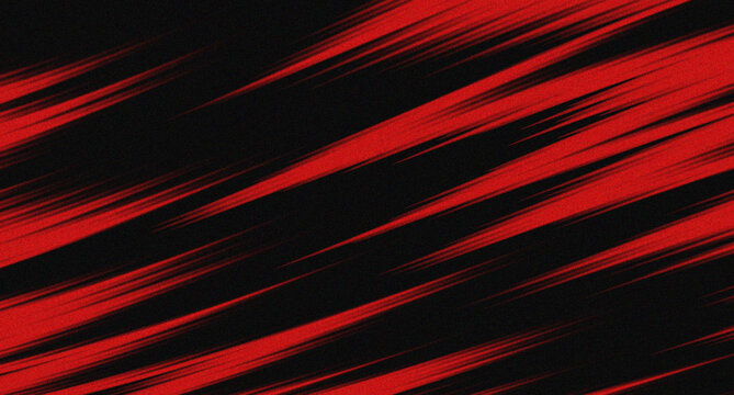 Dynamic red grunge line pattern with grainy noise effect on black backdrop