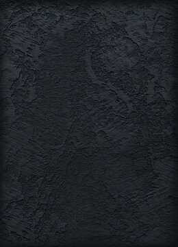 Black rough stone texture vertical background