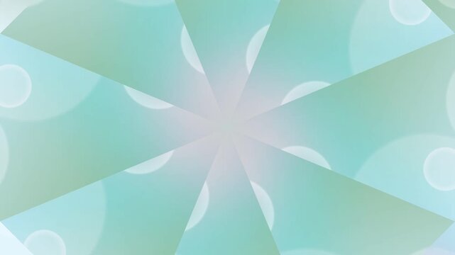 Geometric pastel starburst design with radial light rays radiating from the center creating a symmetrical pattern with soft colors