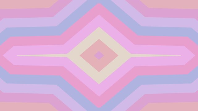 Pastel geometric pattern illustration with diamond shapes and chevron design in shades of pink purple and beige for textile print