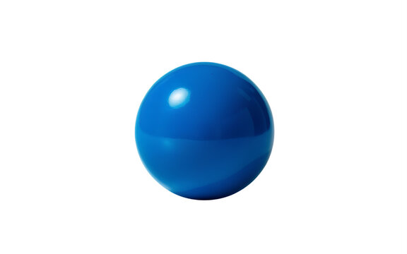 Shiny Blue Sphere with Bright Highlights isolated on a transparent background glossy ball des