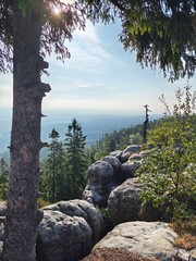 hiker on a rock © Jacek