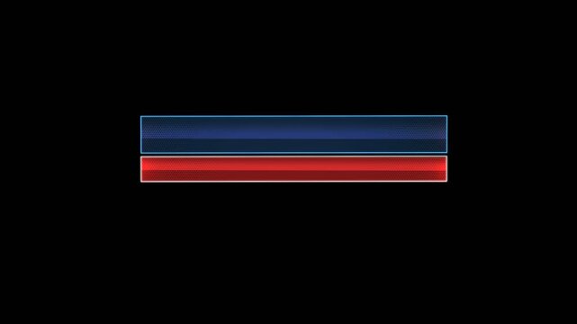 vector blank banner box 3D reveal effect motion graphic with alpha channel