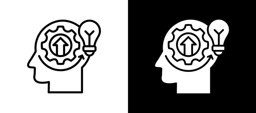 Idea Development whiteblack icon