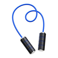 Naklejka premium 3D Jump Rope Workout Icon Illustration PNG