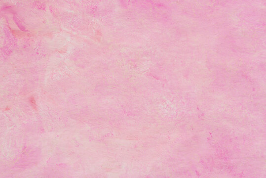 pink abstract art background painted on paper texture