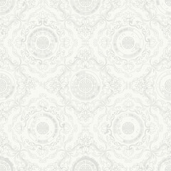 Obraz premium A subtle white background with a repeating decorative circular pattern