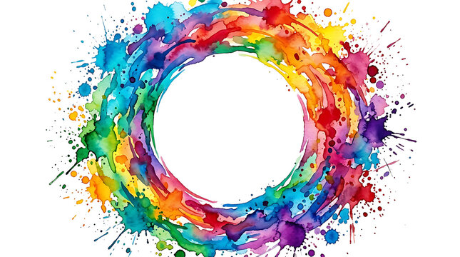 Colorful abstract circular explosion design