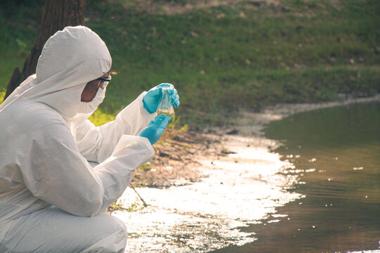 Water quality laboratory conducting research and inspection to support environmental sustainability.