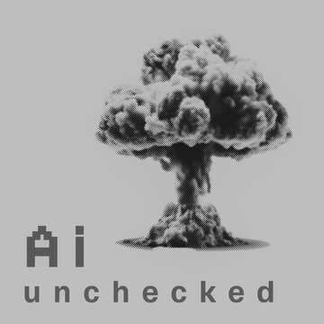 Ai unchecked - nuclear blast illustration