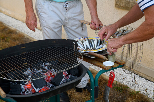 Soir&eacute;e barbecue sardines et viandes