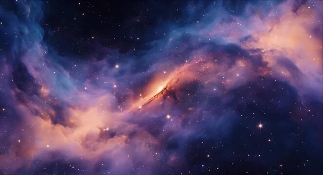 Nebula space star field with glowing cloud purple and blue cosmic background, nebula space cloud with star field and cosmic dust deep blue and purple night sky, nebula space cloud with star field