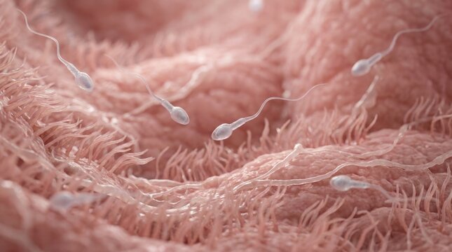Human conception pathway: sperm travel, internal view, ovum seek, fertilize cell, life originate, biological process, reproductive system, early development, journey initiate.