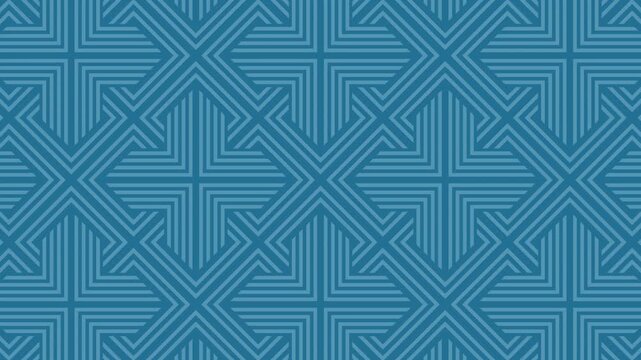 Seamless Blue Geometric Pattern Abstract Background with Repeating Lines and Angles for Modern
