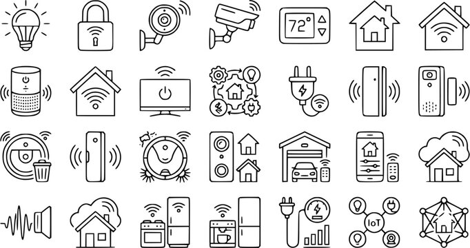 house icons set
