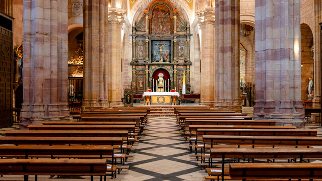 Interior of the Church of Santa Maria La Mayor in Andujar