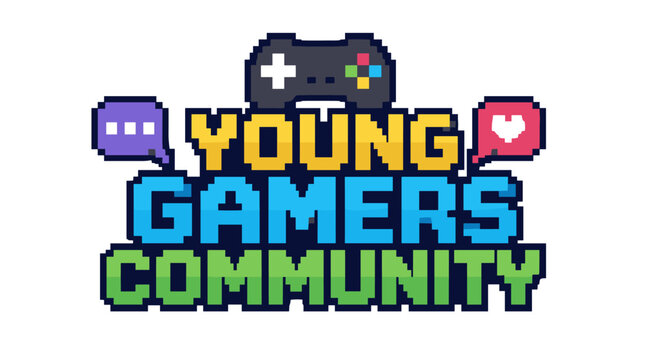 Young Gamers Community Logo Emblem Icon.