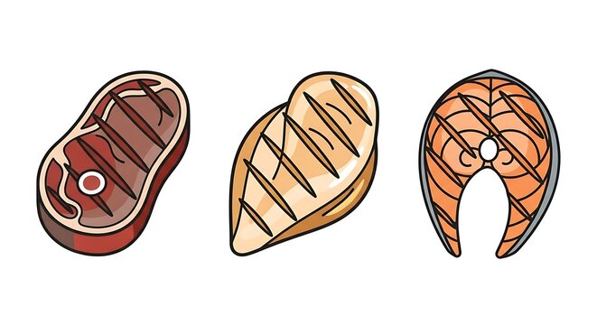 Grilled Meat with Fish, and Poultry.