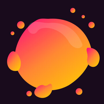 Abstract dynamic fluid liquid paint splash gradient blob dark background