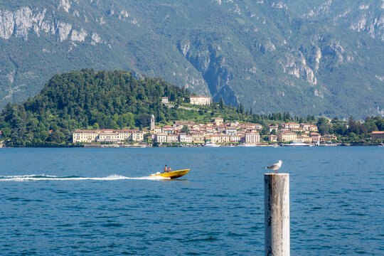Stunning view of Lake Como with Bellagio background