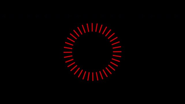 Red circular arrow progress indicator clock timer icon suitable for ui design projects, digital applications, websites, and time management visuals.