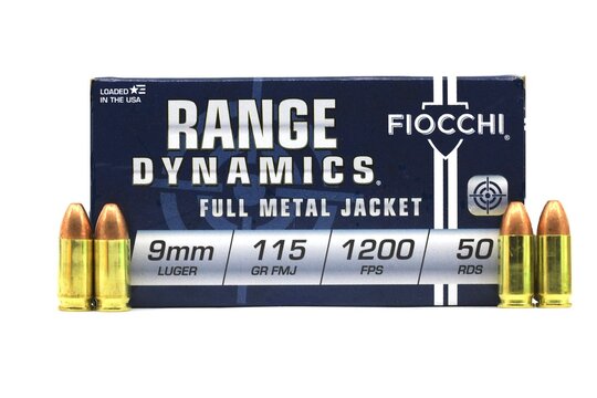 Fiocchi brand bullet cartridges for revolver type handgun