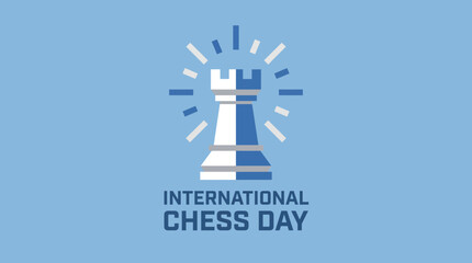 Crystal Rook Chess Piece Sparkling Realistic Illustration for International Chess Day © Bima