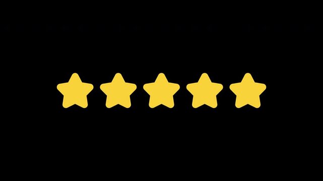 Rating stars icons for perfect scores. Suitable for excellence ratings, reviews, ratings, feedback, app, and websites design.