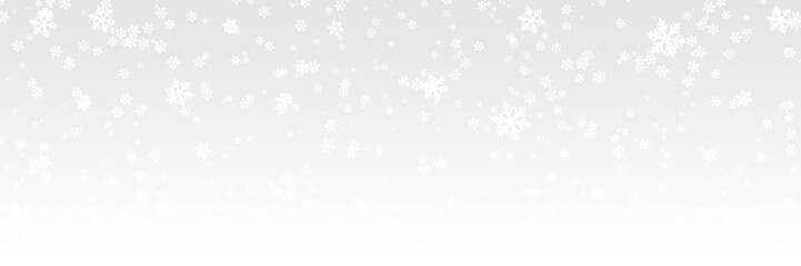 Fototapeta premium Falling Snowflakes. Winter weather effect, transparent overlay for holiday card design, Christmas festive atmosphere.