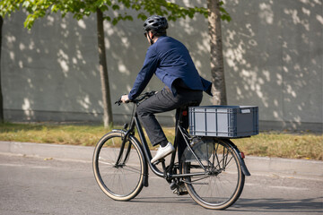 Fototapeta premium Bicycle Cargo Delivery