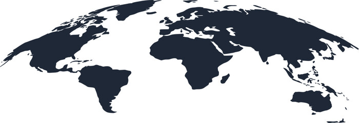 world map vector outline silhouette global geography concept. © Itz Rakesh
