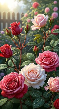 Roses Garden Bloom. (1)