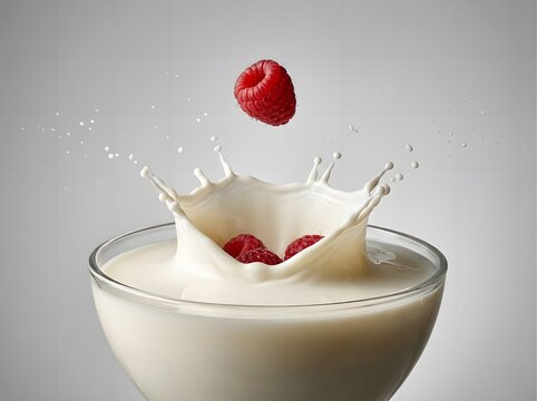 strawberry in milk