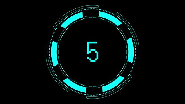 10 second countdown glitch timer suitable for presentations, websites, apps, videos, and designs, adding a modern and dynamic feel.