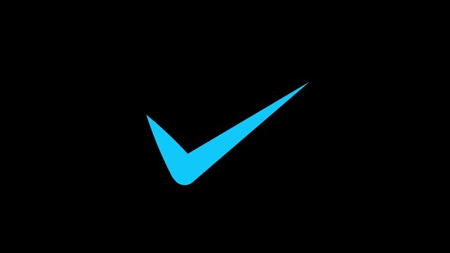 Check mark symbol. approved tick mark icon, Check mark icon animation , right mark icon. check box, tick box, green checkmark.