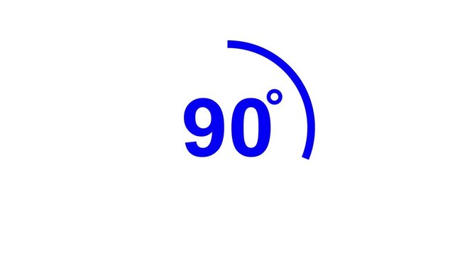 90 degree view icon animation, Icon 90&deg; animation with optional lama matte. Chroma key included